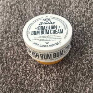 2.5 Oz Moisturizing Body Cream White and Yellow Brazilian Bum Bum Cream